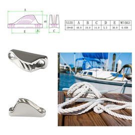 Stainless Steel Wire Cable Clamp 316 Saddle Fastener Sdjdhej 2Pcs Wire Rope Cable Clip Clamp for 4mm Wire Rope