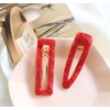 6PCS Women Fashion Alloy Duckbill Clamps Resin Alligator Hair Clips