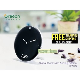 Oregon Scientific RM120A Radio Control Time & Weather Digital Alarm Clock,,NEW,,