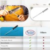 Alpine Cuisine Tempered Steel Knife Sharpener 8 Inch with Ergonomic