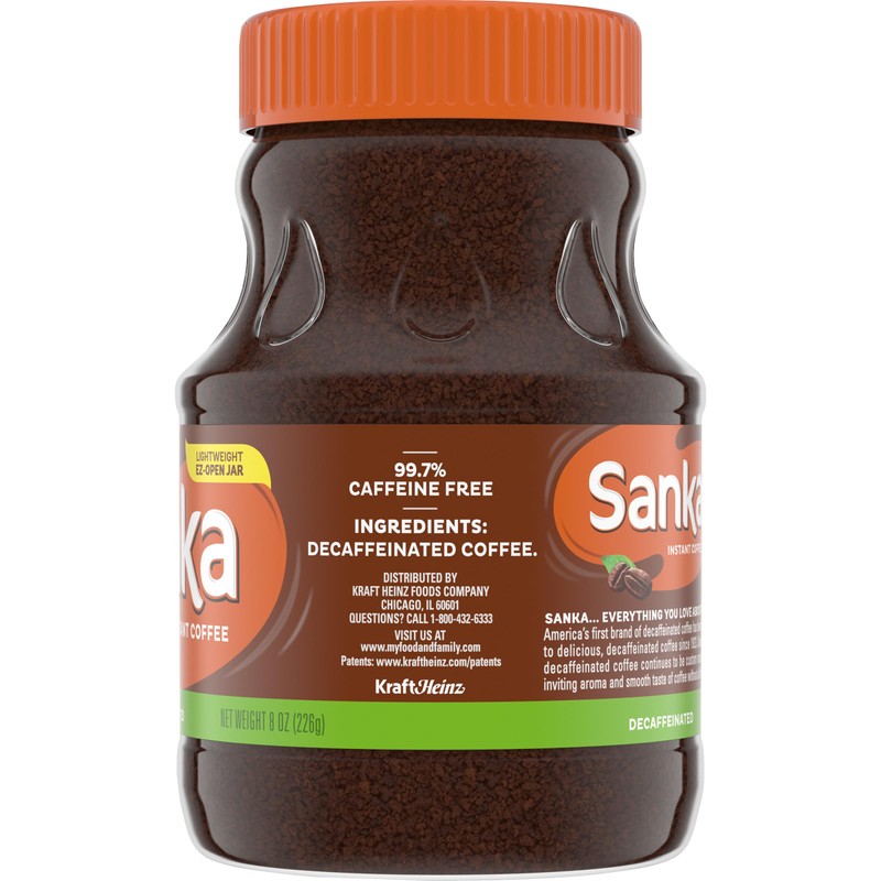 Sanka Decaf Instant Coffee, 8 oz Jar