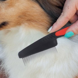 Baluue Professional Fine Tooth Comb Dandruff Brush for Hair Metal Scalp Comb for Women Men Boys and Girls Pets