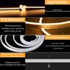 Lamomo LED Neon Lights, 24V Warm White Dimmable LED Rope