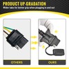 Oyviny Vehicle Side 4-Pin Flat Trailer Wiring Harness 9.5Ft, Heavy