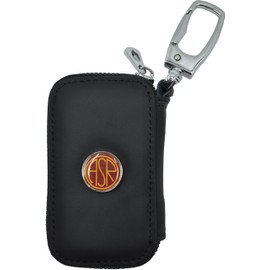 AS Roma Roma 163339 Unisex Adult Keyring, Black, 8 x 6 x 4 cm