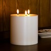 AFINETH Large Outdoor Candles with Remote Waterproof 6"x6" Flickering Flameless