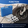 DASBET 17PCS Axle Bearing Race Seal Bushing Driver Install Set