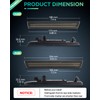 PWOBVZ Blue LED Side Marker Lights for Dodge Challenger 2015-2023,
