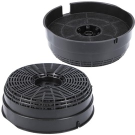 McFIlter 2 x activated carbon filter, diameter 142 mm, suitable for cooker hood as an alternative for carbon filter Type58 Whirlpool 484000008782 Model 58 / Type 58 AKB0001, Elica CFC380, Bosch
