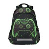 Joystick Gamepad Green Backpack 3rd 4th 5th Grade School Bookbags