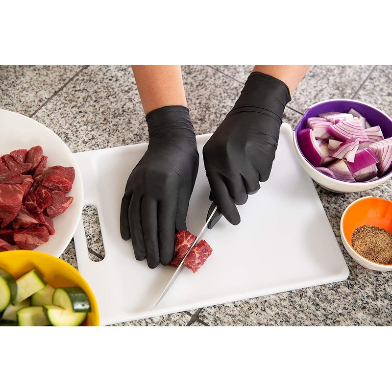 Microflex N641 Small Onyx Nitrile Gloves