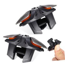 Operitacx Mobile Game Controllers with Charging Cable Six Finger Triggers Finger Sleeves for Enhanced Gameplay High Sensitivity Non Blocking Design Compatible with Smartphones