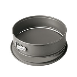 Original Kaiser La Forme Springform 28 cm rund mit Flachboden, runde Backform, auslaufsicher, antihaftbeschichtet, grau