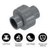 sourcing map 6 Pcs 1/2" Union PVC Coupling Pipe Fitting