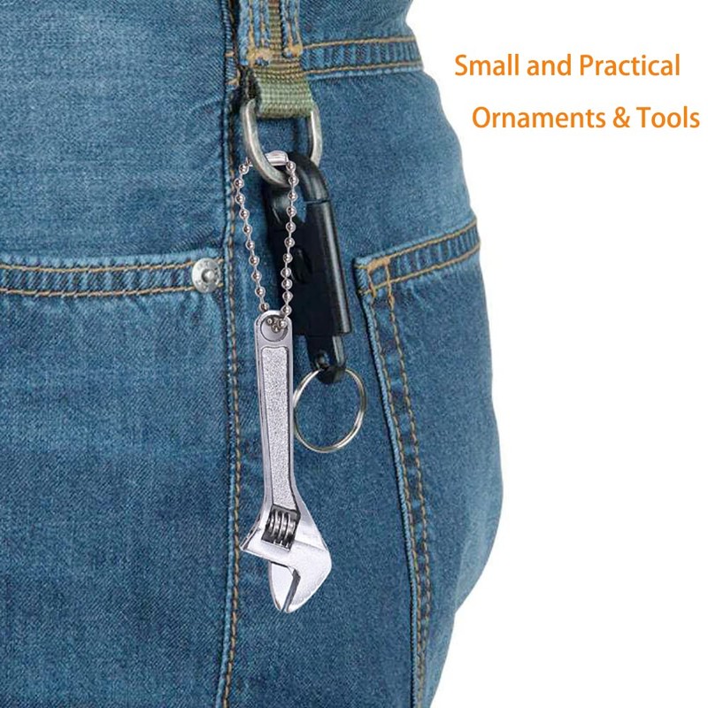 TopHomer Small Spanner Adjustable Wrench Non-Slip Mini Jaw Spanner Wrench