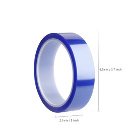 PYD Life 4 Rolls Sublimation Heat Resistant Thermal Crafts Tape 1 Inch x 108 Ft for Sublimation Blue Up to 480 F