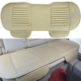 Jayusautoparts Back Seat Cover Protector - Waterproof Car Seat Cushion PU Leather For Car Truck