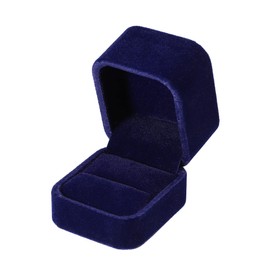VOCOSTE Luxury Engagement Disposal Ring Box Decorative Box Suede Blue