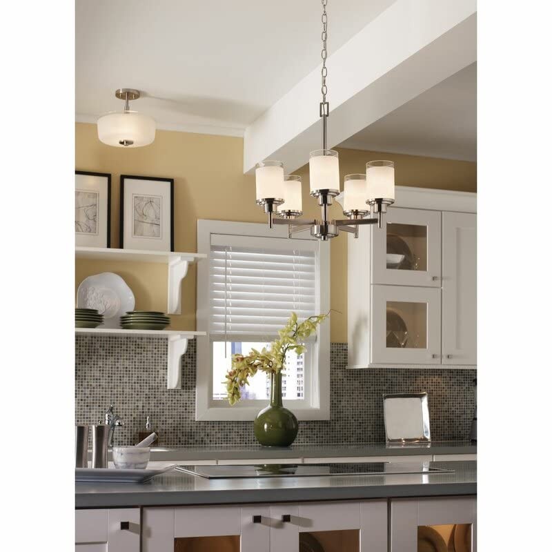 Eidonta 4 Pack White Linen Frosted Glass Lamp Shade Covers,