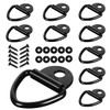 JCHL Cargo Tie-Down Anchors, 10PCS V-Ring 2" Diameter Steel V-Ring