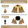 Pendant Light Shades, 4 Pack Ceiling Fan Light Shade Replacements