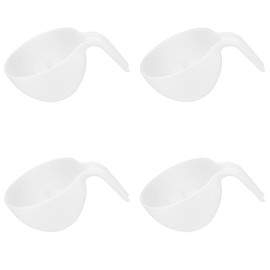 lasenersm 4 Pieces Hair Color Bowl Plastic Hair Dye Bowls Hair Color Mixing Bowl Round Applicator Bowls Hair Dyeing Coloring Tool with Handle for Home