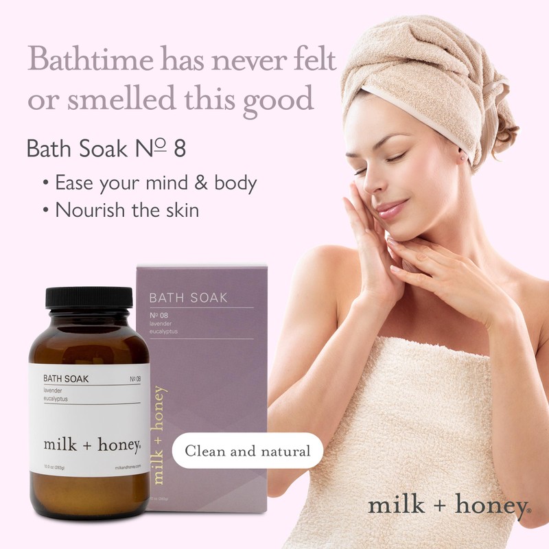 milk + honey No. 8 Calming Bath Soak – Moisturizing