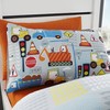 Happy Linen Company Kids Boys Big Digger Trucks Grey Single