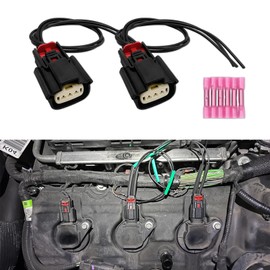 Lyxheth 2PCS Ignition Coil Connector Pigtail Harness, Ignition Coil Connection, 3 Way Ignition Coil & Sensor Connector Pigtail Kit Compatible with Ford Lincoln, Replaces OEM #9U2Z14S411EA,WPT931,S2280