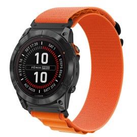 Compatible with Garmin Fenix 6X Pro Wristband, Garmin Quickfit 26 mm Nylon Sports Bracelets for Garmin Fenix 6X/6X Pro/5X/5X Plus/7X/7X Pro/Fenix 8 51 mm/3/3 HR/Garmin Enduro 2/Instinct 2X/Epix Pro 51
