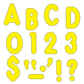 TREND enterprises, Inc. T-79414 Yellow 7" Billboard Uppercase Ready Letters