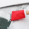 com-four® 2x Plastic ice scraper - Scraper with lined glove
