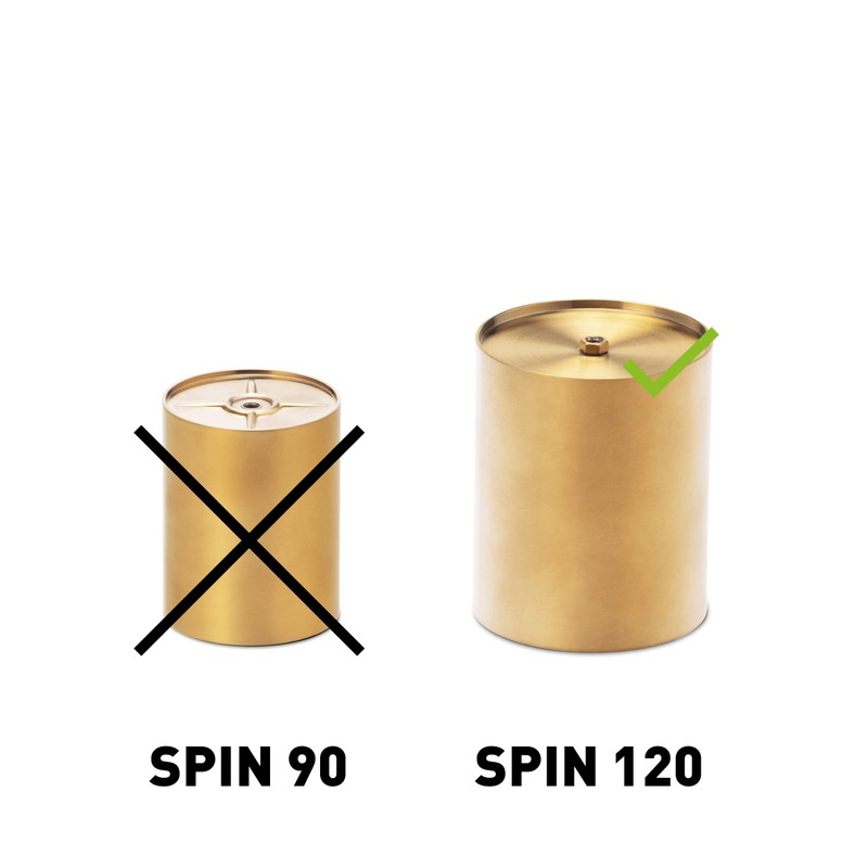 höfats - Spin Raiser 120 Gold - Increases Table Fireplace,