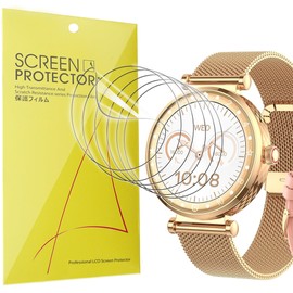 Lamshaw Compatible for Matast Smart Watch Screen Protector, [6 Pack] Full Coverage TPU Clear Film Compatible for Matast 586 1.19" Smart Watch (6 Pack)