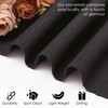 Black Placemats Set of 4 Kitchen Dining Cloth Reversible Cotton