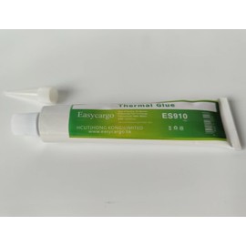 Easycargo 75gram Thermal Conductive Glue Kit, High Performance Silicone Thermal Plaster Adhesive Glue, Cooler Epoxy Compound for Heatsink GPU VRM VRAM LED IC Chips MOSFET BJT Transistor 3D Printer PCB