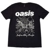 Men's Oasis Definitely Maybe Line Drawing T-Shirt Large Black