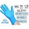 Intco Nitrile Gloves (Small, 100 Count),Strong & Flexible, Food Safe