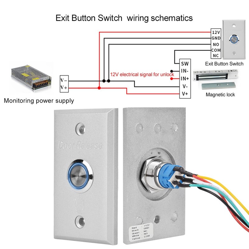 Door Exit Button Switch, Door Access Control System Exit Button