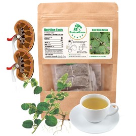 EidolonGreen [China Medicinal Herb] Kidney Health Tea (Gold Coin Grass/Lysimachia/jinqiancao/金錢草/금전초) Dried Bulk Herbs, Non-GMO, Caffeine-Free,15 Bleach-Free Tea Bags
