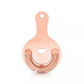 Viski Copper Hawthorne and Bartending Strainer - Stainless Steel Bar Cocktail...