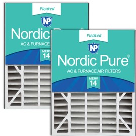 Nordic Pure 20x25x5 (19_3/4 x 24_1/4 x 4_7/8) Air Bear Replacement 266649-102 MERV 14 Air Filters 2 Pack
