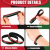 Sratte 60 Pcs Black History Month Bracelets Bulk Juneteenth Rubber