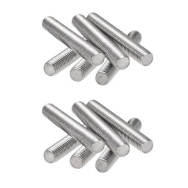 HiPicco 1/4"-20 Fully All Threaded Rod & Studs, 50mm/1.97" Length, 304 Stainless Steel Right Hand Thread Screw for Furniture Mounting Assembly Fastening 12 Pack