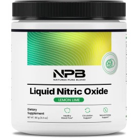 Liquid Nitric Oxide Supplement for Blood Pressure & Circulation Amino Acid Booster Heart Health Energy Recovery Dietary Support