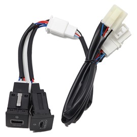 YananAC USB Charging Socket Quick Charger Double QC3.0 PD Charger Socket USB Adapter Wiring Harness Adapter for Golf 6 Golf 5 Scirocco Jetta IV EOS