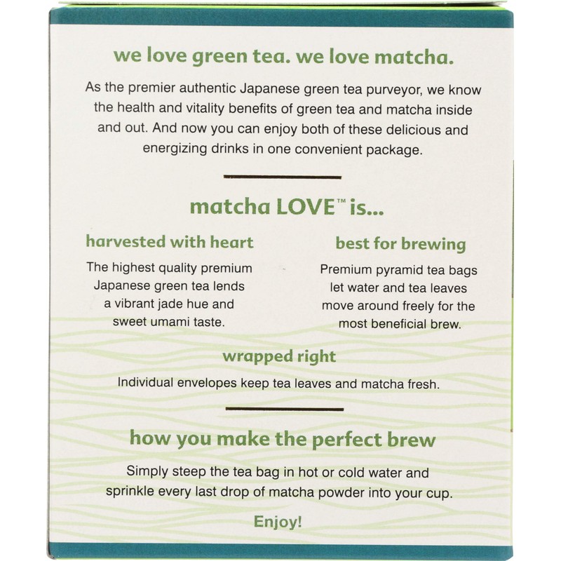 Matcha Love Japanese Green Tea, 10 Count