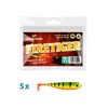 Lieblingsköder, 5 Rubber Fish for Zander Fishing, 7.5 cm, Zander