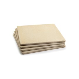 Outset 76176 Pizza Grill Stone Tiles, Light Brown, Medium, Set of 4