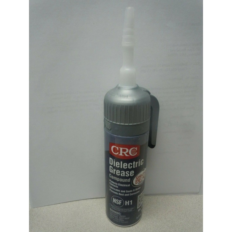 CRC Di-Electric Grease Gel, 3.3 oz Pressurized Tube, Opaque White